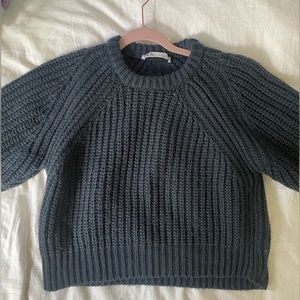 ZARA fall navy sweater